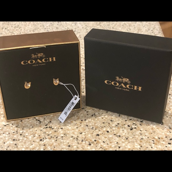Coach stud earrings - Picture 4 of 8